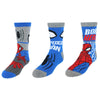 Boy's Marvel Spider Man Born Hero Crew Novelty Socks (3 Pack)