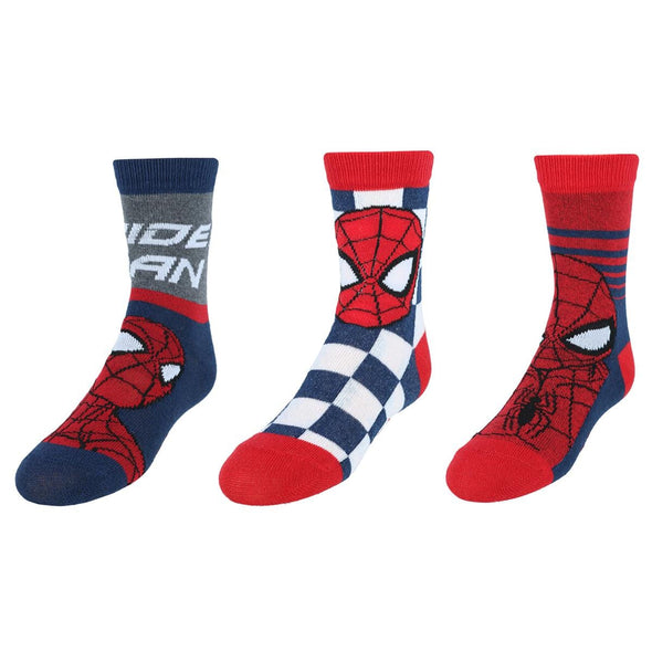 Boy's Marvel Spider Man Hero Crew Novelty Socks (3 Pack)