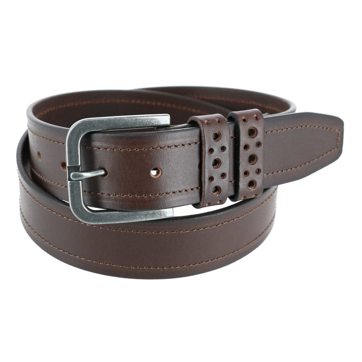 Men's Perforated Keeper Belt by Tallia | Casual And Jean Belts at ...