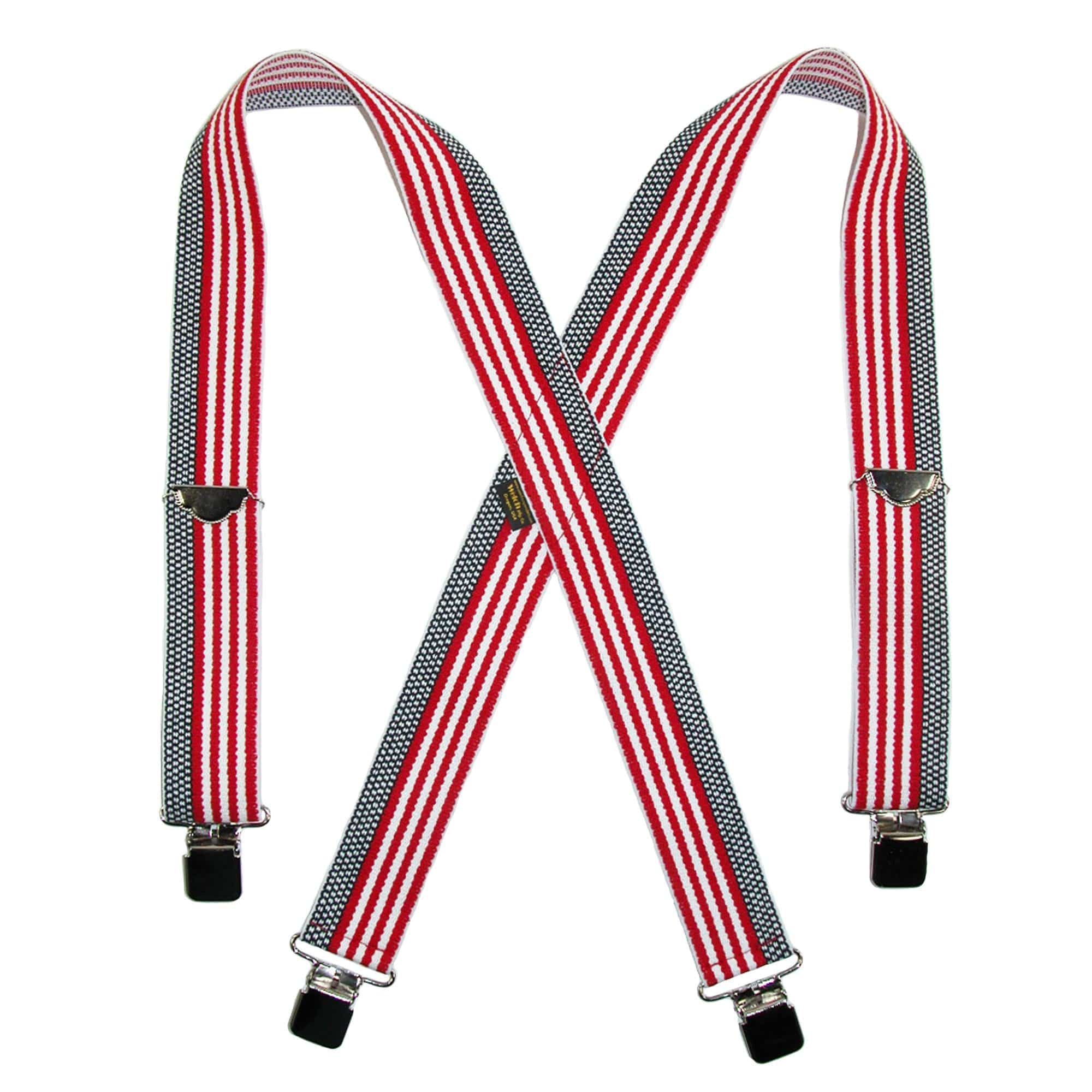 Welch Men's Elastic Clip-End 2 Inch Work Suspenders