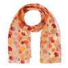 Women's Autumn Fall Leaf Lightweight Satin Scarf